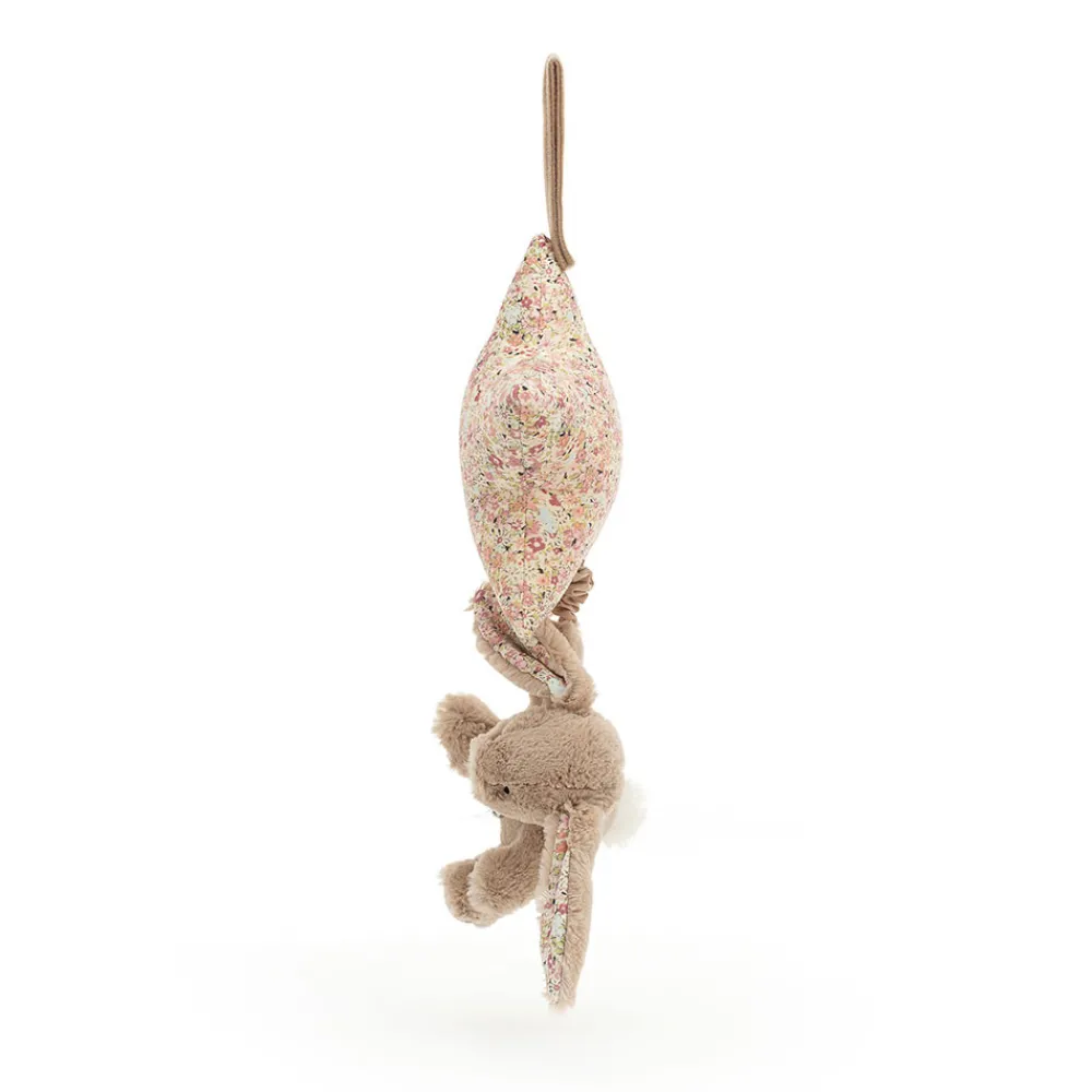 Jellycat Blossom Bea Beige Bunny Musical Pull