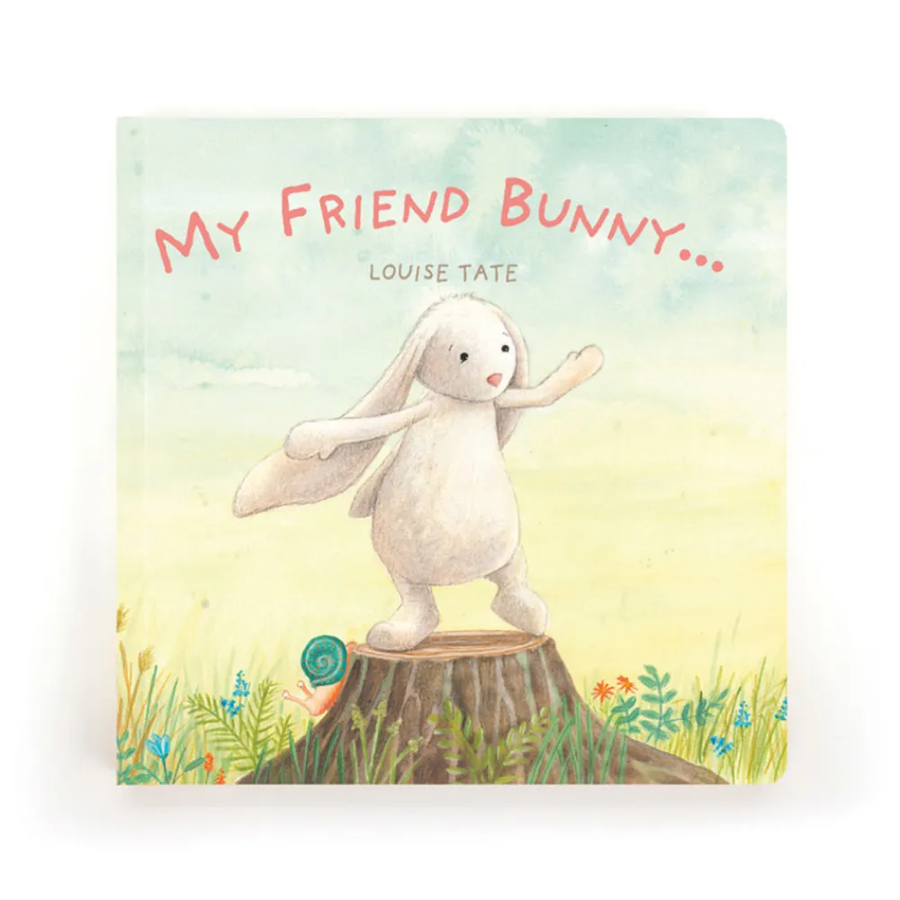 Jellycat My Friend Bunny Book and Bashful Beige Bunny Medium